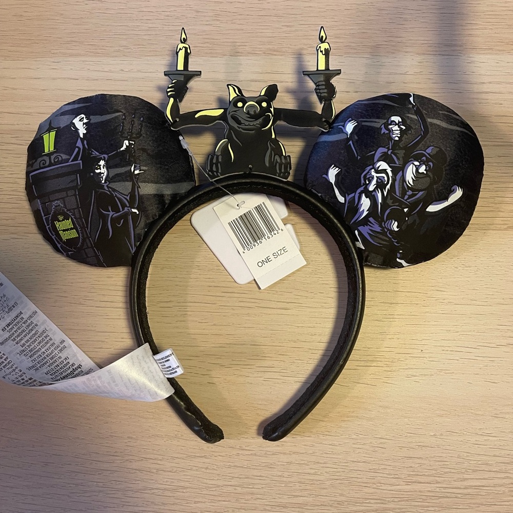 Disney Haunted Mansion Gargoyle Mickey Ears Headband